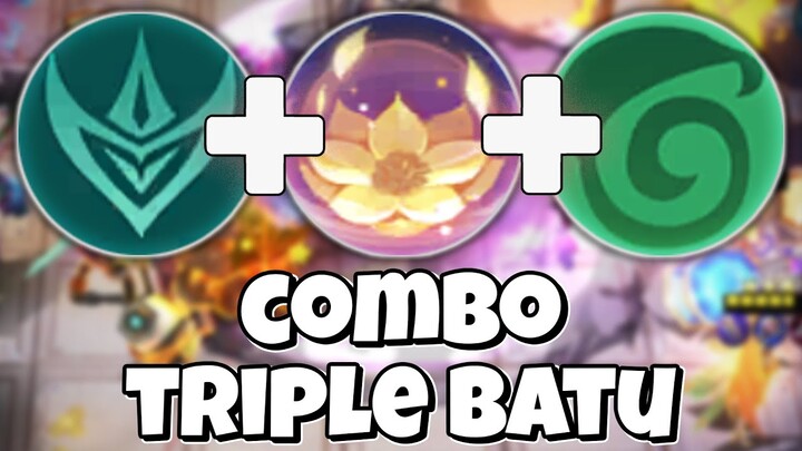 COMBO TRIPLE BATU!! SAKI 3 NATURE SPIRIT GUARDIAN!! MAGIC CHESS MOBILE LEGENDS