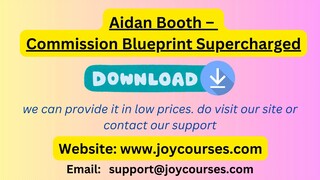 Aidan Booth – Commission Blueprint Supercharged