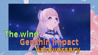 The wind Genshin Impact Anniversary
