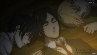 Eren, Mikasa ,Armin gets Drunk - Attack On Titan Episode 87