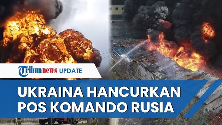 Penampakan Udara Detik-detik Angkatan Udara Ukraina Hancurkan Pos Komando Rusia di Kharkiv
