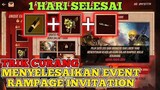 TRIK CURANG MENYELESAIKAN EVENT RAMPAGE INVITATION DALAM 1 HARI - FREE FIRE