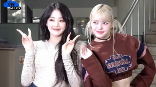 (G)I-DLE 240214 Minnie&美延 NMIXX拍摄Challenge花絮