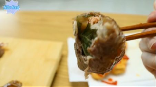 Mì xào, bò cuộn, gà viên phần 5 #mukbang