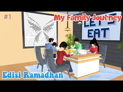 MY FAMILY JOURNEY | PUASA PERTAMA | SAKURA SCHOOL SIMULATOR