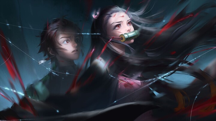 [Demon Slayer fanart] Nezuko and Tanjirou