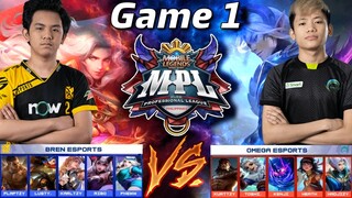 Lancelot ni KarlTzy laban sa Ling ni Hadjizy! Bren vs Omega [Game 1 best of 3] | MLBB