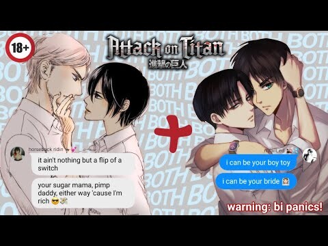 levi & mikasa tease eren & jean (10k subs special) | both lyric prank ft. ereri & jeankasa [aot]