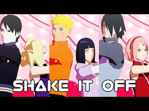 Shake It Off【NARUTO MMD】NARUHINA*SASUSAKU*SAIINO