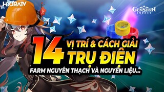 Vị Trí Và Cách Giải Đố 14 Bãi Trụ Dẫn Điện Inazuma | Khá Nhiều Nguyên Thạch & Rương Genshin Impact