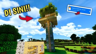 GG ABIS!! MAP SURVIVAL INI RUMAH NYA ADA DI ATAS POHON!! - Map Showcase Minecraft #193