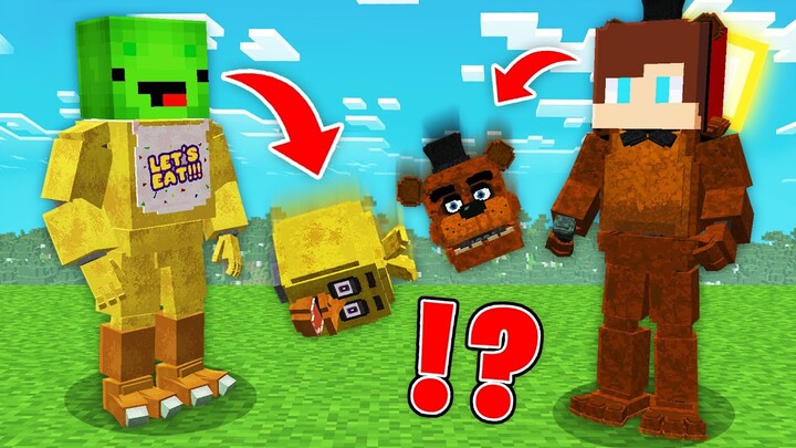 JJ And Mikey BECAME FNAF in Minecraft Maizen