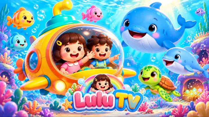 Under the Ocean With Lulu 🐠 | Submarine Adventure Nursery Rhyme for Kids