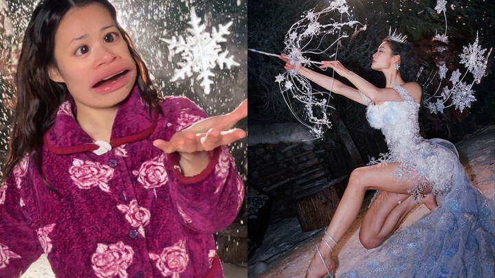 Nghe nói các bạn muốn xem tôi mặc đồ bông tuyết?❄️