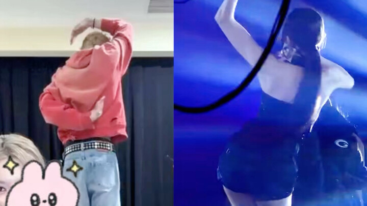 อู๋ชานก็เลยไลฟ์สดเลียนแบบท่าเต้นเปิดรายการชื่อดังของหรงซูไปเลย