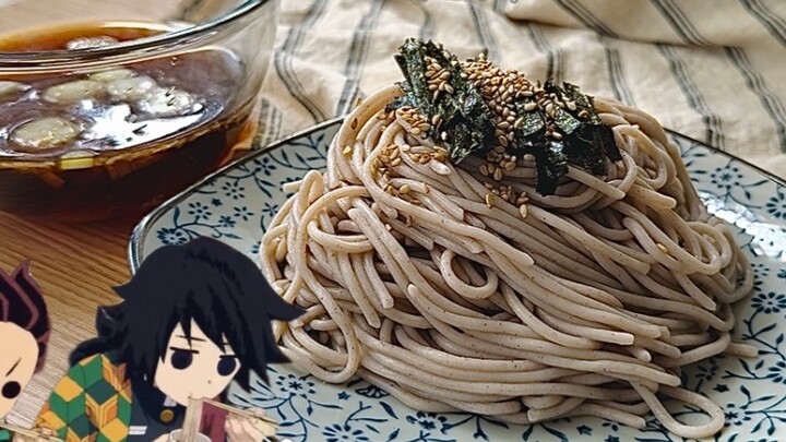 🔥معركة بين عشاق الطعام! إعادة إنتاج المعكرونة الباردة من كارادا ويوهو التي أكلها تانجيرو!