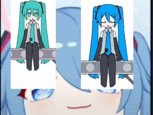 Are you sure Hatsune Miku's hair is blue?