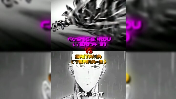 COSMIC GAROU TERRA 3 VS SAITAMA TERRA 2 | ONE PUNCH MAN DEBATE #anime #onepunchman #saitama #garou