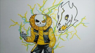 New Style Electric Sans Creative Drawing -UNDERTALE-  Vẽ sáng tạo Điện Sans