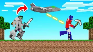 HUNTERS vs TRANSFORMER SPEEDRUNNER! (Minecraft)