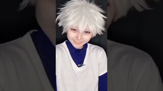 ayang kita nyata #killua#killua zoldick#cosplay#hunter x hunter