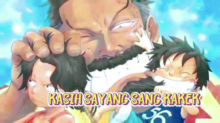 Luffy menjatuhkan Garp