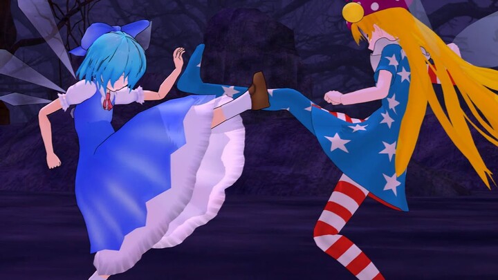 cirno & clownpiece goes pootis mode