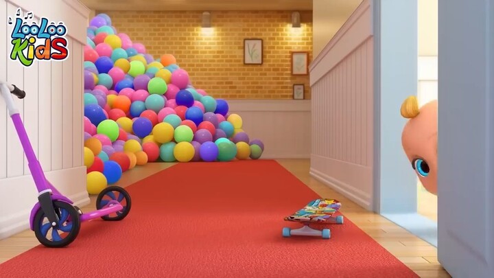 Johny Johny Yes Papa - Learn Colors with Colorful BALLS + Baby Shark Surprise Eg
