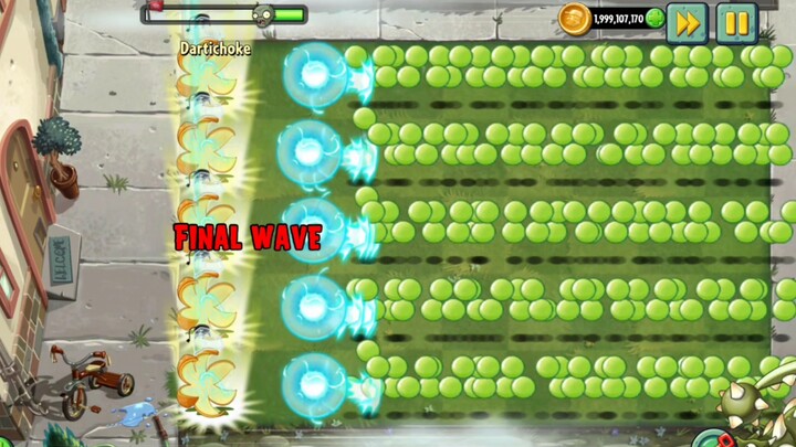 5 Plant Super Moves vs. 400 Peas (PVZ2)