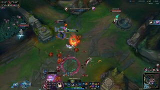 Game Play in LEAGUE OF LEGENDS, Master Yi Kirito - Rank Solo - 1 vs 7