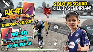 GILA GUYS!! AK47 x MP-40 INCUBATOR DEMAGENYA GA ADA OBAT! SOLO VS SQUAD! AUTO KILL 27!! THE BEST EMG