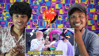 BTS Jungkook Funny Fights With Jin  Jinkook Moments  Reaction| V2funreacts