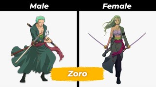 Straw Hat Pirates Gender Swap | ONE PIECE | Hachimaru-kun