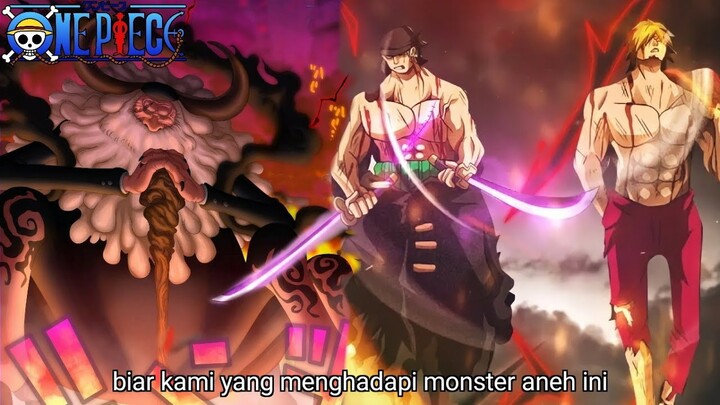 OP 1095 - EDAN! DUO ZORO & SANJI VS SATURN! COMBO KING OF HELL & IFRIT JAMBE MELAWAN IBLIS -Prediksi