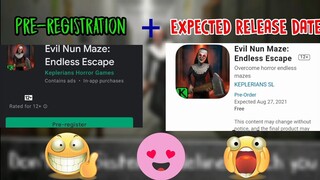 Pre-registration Available + Expected Release Date in Evil Nun Maze: Endless Escape