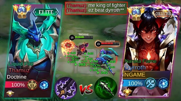 DYRROTH VS AGGRESSIVE BUFF THAMUZ WHO IS THE STRONGEST EXPLAINED BUILD TUTORIAL