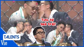 Khoảnh khắc "tình bể bình" của cặp Rhymastic, Justatee khiến dân tình muốn đẩy thuyền | Rap Việt