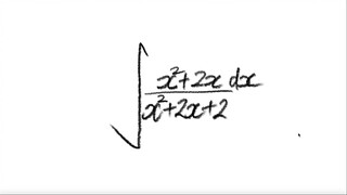 integral ∫(x^2+2x)/(x^2+2x+2) dx