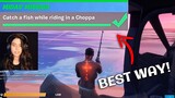 Catch a fish while riding in a Choppa (3) | Midas Challenge (Fortnite Season 2 Week 10 Challenge)