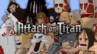 Review Toàn bộ 50 Nhân vật trong Minecraft Attack on Titan