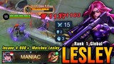 Insane 4.900+ Matches Lesley RIP SAVAGE!! - Top 1 Global Lesley by WAGLIO ~ MLBB