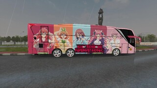 BussId Cyinematic Livery - Livery Anime Gotoubun No Hanayome