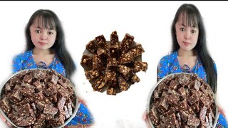 Nàng Út Ống Tre làm nồi kẹo chuối siêu to khổng lồ chuẩn vị Miền Tây || Nàng Út Ống Tre