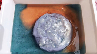 [DIY]Mencampurkan slime air ke dalam slime klasik