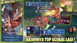 AKHIRNYA MASUK TOP GLOBAL HAYABUSA LAGI ! SOLO RANK KETEMU TITTLE UNGU CYCLOPS ! Stenly Hayabusa