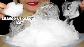 ASMR ICE EATING || HOLLOW ICE DONUT And SHAVED ICE || MAKAN ES BATU || segar || ASMR INDONESIA