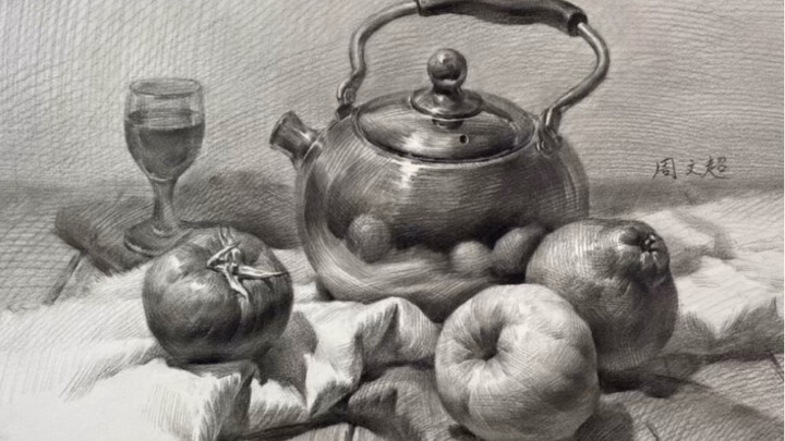 【Phác thảo tĩnh vật】Làm sao để bức tranh không bị xám?