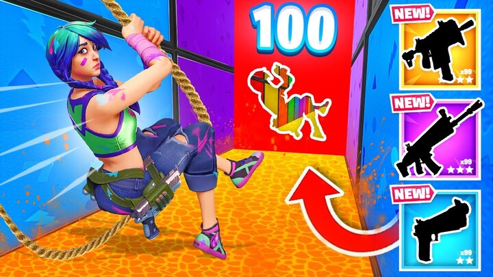 *100 LEVEL* SWING Deathrun in Fortnite