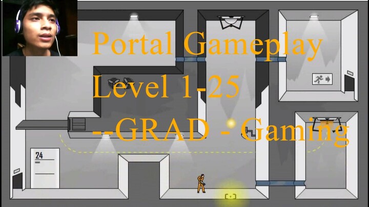 🎮 Portal Flash Game: Chapter 1-25 Masterful Gameplay by GRAD-Gaming! 🕹️
