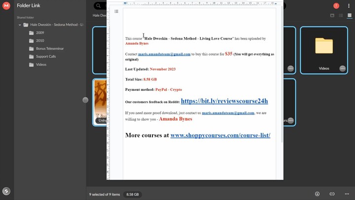 Hale Dwoskin - Sedona Method - Living Love Course